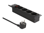 DeLOCK Toitepistik 4-pistikut 16A Must 1,5m