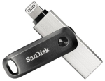 SanDisk iXpand 64GB USB Type-A / Lightning 3.2 Gen 2 m&auml;luvidin, must, h&otilde;bedane