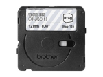 Brother BTAG-135 White on Clear Btag