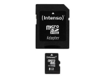 Intenso 8GB Class 10 microSDHC kaart 20MB/s