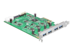 DeLOCK PCI Express kaart x4 4x v&auml;lise USB adapteri PCI Express 2.0 x4 5Gbps