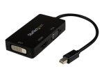 StarTech.com 3 in 1 Mini DisplayPort Adapter - 1080p - Mini DP / Thunderbolt to HDMI / VGA / DVI Splitter for Your Monitor (MDP2VGDVHD) Videoadapte