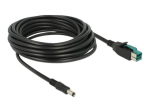 Delock 5m tugevdatud USB-kaabel must