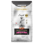 EUPHORIA Fresh Junior keskmise ja suure koerak&uuml;&uuml;lik&uuml;&uuml;likaga kuivatatud koeratoit 12kg