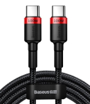 Baseus CATKLF-AL91 2m USB C kaabel Must