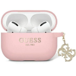 Guess GUAP2LECG4P AirPods Pro 2 (2022/2023) &uuml;mbris roosa vedel silikoon gliter kolmnurk charm
