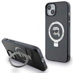 Karl Lagerfeld KLHMP15MHMRSKHK Ring Stand Karl He k&otilde;va &uuml;mbris iPhoneile 15 Plus/14 Plus 6.7" / must