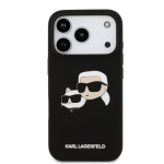 Karl Lagerfeld Liquid Silicone Double Heads MagSafe Kaitseklaas Apple iPhone 17 Pro jaoks