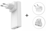 Swissten Travel Charger GaN USB-C / USB 65W