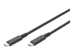 DIGITUS Thunderbolt 3 / USB 2.0 / USB 3.0 / USB 3.1 USB Type-C Kaabel 80cm Must
