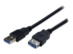 StarTech.com 2m must SuperSpeed USB 3.0 pikenduskaabel A kuni A - mees naiste USB 3.0 pikendaja kaabel - USB 3.0 pikendusjuhe - 2 meetrit (USB3SEX