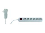 REV 6-pinise pistikupesa kast valge 2m