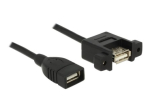 Delock 1m USB-kaabel must