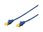 DIGITUS CAT 6a Kaitstud foolium- ja vasktr&otilde;mbelis SFTP 5m &uuml;henduskabel Blue
