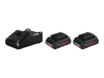 Boschi starterikomplekt koos 2 x ProCORE18V 4.0Ah akuga + GAL 18V-40 Professional laadija