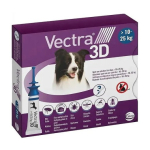 CEVA Vectra 3D (10-25kg) - koerte vastase parasiitide tilgud - 3 x 2,5ml