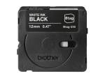 Brother BTAG-335 White on Black Btag