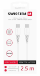 Swissten Power Delivery andmekabel USB-C kuni USB-C 5A (100W) 2,5m