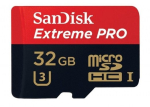 SanDisk Extreme Pro M&auml;lukaart microSD 32GB