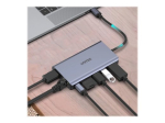 UNITEK D1056A Hub USB-C 2x USB 3.1 HDMI DP RJ45 SD lugeja