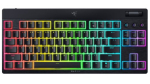 Razer BlackWidow V4 Low-Profile Tenkeyless HyperSpeed klaviatuur juhtmevaba US Bluetooth kollased l&uuml;lid must