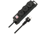 brennenstuhl 3-Outlet V&auml;lipistikupesa Box Black 2m