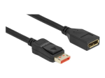 Delock 3m DisplayPort pikenduskaabel must