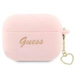 Guess GUAP2LSCHSP AirPods Pro 2 (2022/2023) &uuml;mbris Silikoonist Charm S&uuml;da Kogumik / roosa