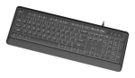 Gembird KB-UML-04 Slim taustvalgusega USB-A+C klaviatuur / US