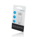 Forever USB + Micro USB kaardilugeja SD + MicroSD valge