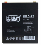 MegaBat MB 5-12 aku UPS-ile
