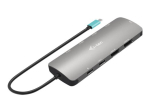 I-TEC USB-C Metal Nano Dock 2x HDMI 1x GLAN 2x USB 3.2 2x USB 2.0 1x USB-C 3.2 Gen.1 Andmed 1x USB-C 100W PD