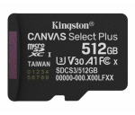 KINGSTON 512GB microSDXC Canvas Select Plus Gen3 150MB/s A1 Card + Adapter