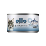 OLLO Cat nr 9 Tuunikala & an&scaron;oovis puljongis - m&auml;rgkassitoit - 70g