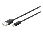 Goobay 1m Lightning kaabel must MFi