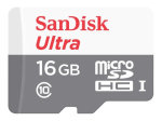 SanDisk Ultra microSDHC kaart 16GB 80MB/s