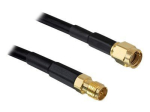 DeLOCK 10m must RP-SMA antenni pikenduskaabel
