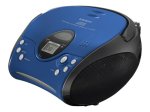 Lenco SCD-24 Boombox Must Sinine