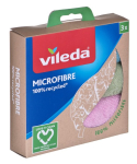 Vileda mikrokiud puhastusk&auml;snad 100% taask&auml;itumisest 3 szt