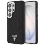 &Uuml;mbris Guess reljeefse r&otilde;nga kolmnurkse logo MagSafe Samsung Galaxy S26 Ultra jaoks / must