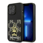 Karl Lagerfeld KLHCP13LCANCNK k&otilde;va &uuml;mbris Karlimals Cardslot iPhone 13 Pro / 13 6,1" jaoks / must