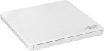 H.L Data Storage Ultra Slim Portable DVD-kirjutusmasin GP60NW60 Liides USB 2.0 DVD&plusmn;R/RW CD lugemiskiirus 24 x CD kirjutamiskiirus 24 x Valge Deskto...