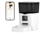 SPONGE Lemmiklooma s&ouml;&ouml;tur Smart 3L roostevaba teras 18.2&times;18.2&times;28.3cm Wi-Fi &uuml;hendus 5V Type-D Komplekt: Toitjaseadis toitekaabel Valge