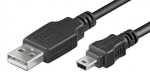 Logilink USB MINI-B 5-pin 180 Cert 1.8m USB-A to mini-USB Mini-USB B USB A
