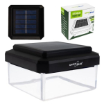 GreenBlue P&auml;ikeseenergiaga LED Postvalgusti, 100x100mm, Koorikujuline Katusekate, 3200K, GB128 WW