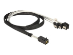 DeLOCK 1m SATA/SAS Kaabel Must
