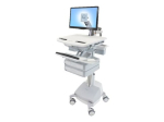 Ergotron StyleView Mobile Cart with Wheels for LCD-ekraan/klaviatuur/hiir/CPU/s&uuml;learvuti/v&auml;rvikoodilugeja kuni 24