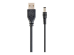 Cablexpert USB/toitekaabel 1.8m must