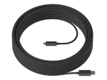 Logitech Strong USB 2.0/USB 3.0/USB 3.1 kuni USB Type-C kaabel 25m must