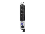 Qoltec Quick Switch &uuml;henduskaitsme 6-pistikupesa 16A must 5m